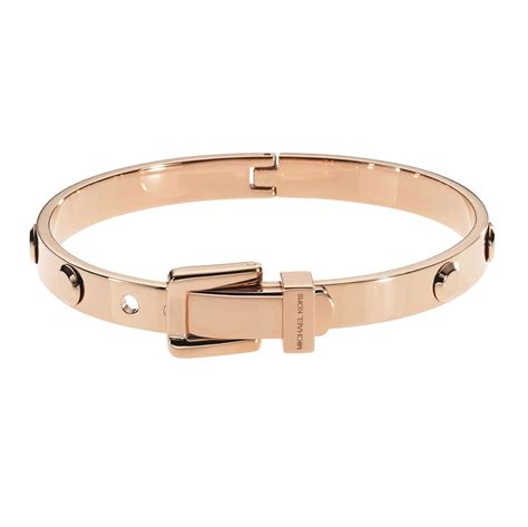 Michael Kors Rose Gold Astor Buckle Bangle